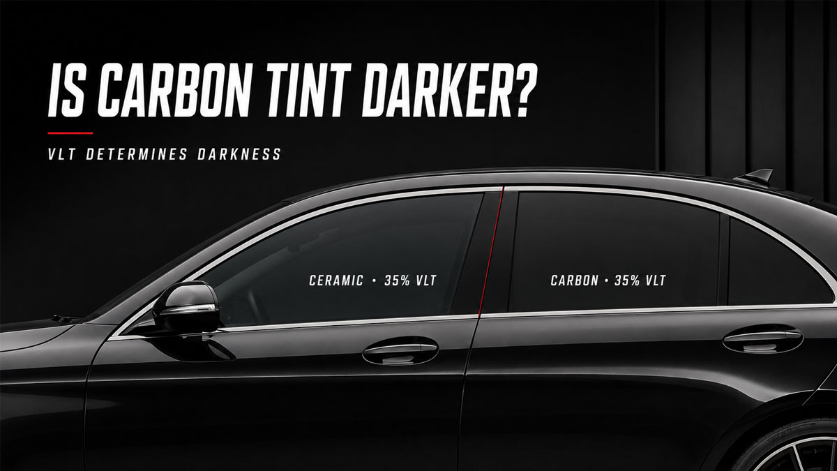 Is Carbon Window Tint Darker Than Ceramic Tint?